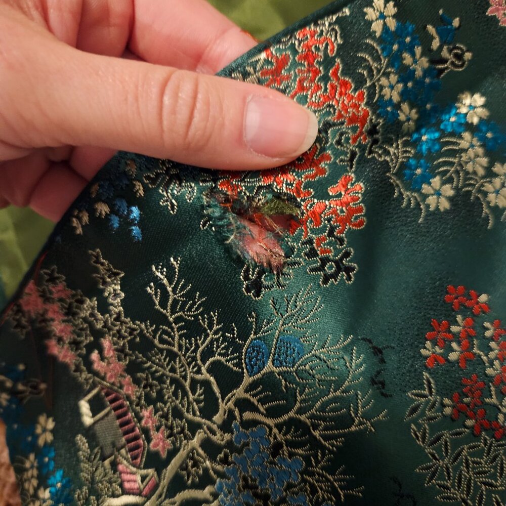 Vintage Silk Brocade Robe - Picture 7 of 8